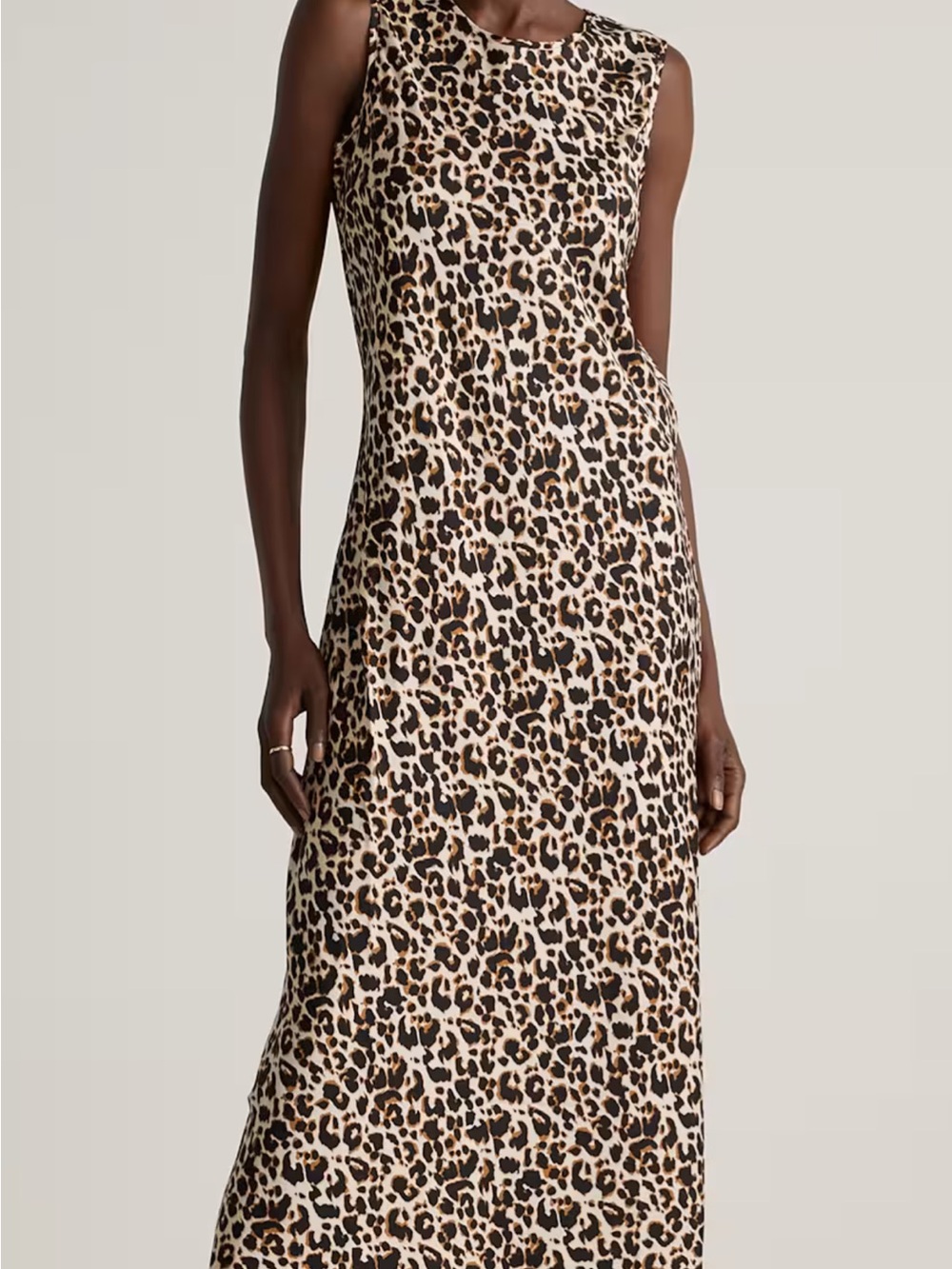 Quince / Washable Stretch Silk Tank Midi Dress